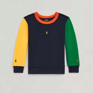 NWOT Polo Ralph Lauren Color-Blocked Double-Knit Sweatshirt
